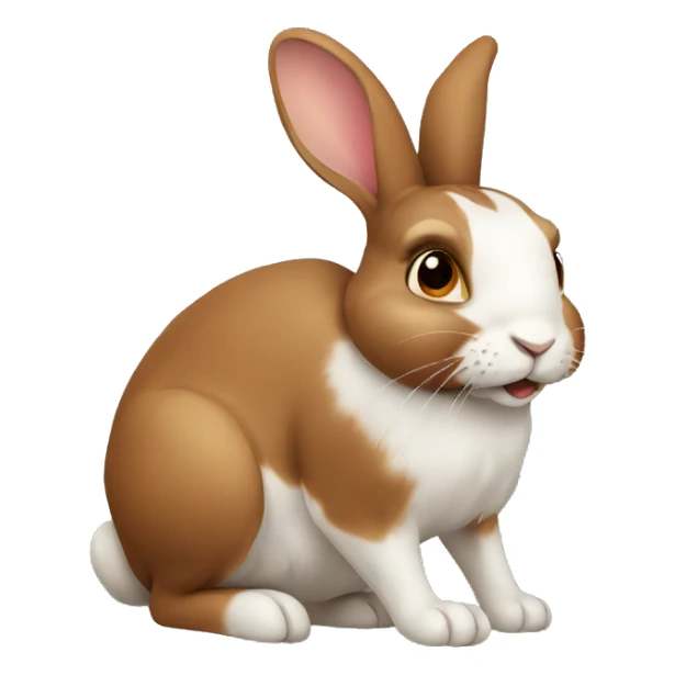 brown rabbit sticker