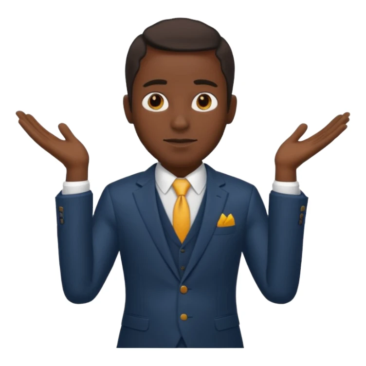 Black man in three-piece suit sticker