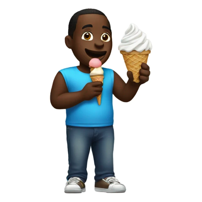 Diddy eating ice cream  sticker