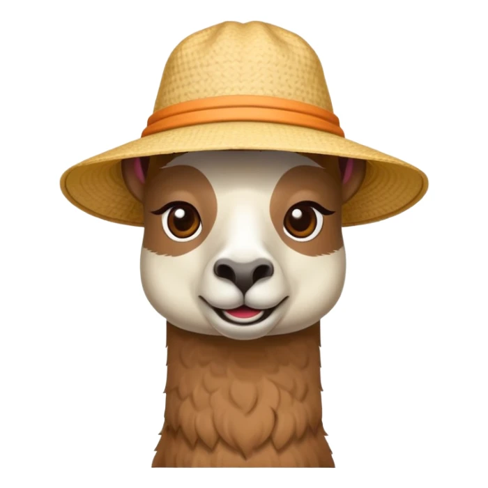 Stupid lama with sun hat sticker