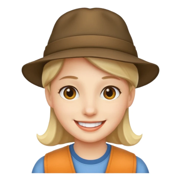 Where’s waldo emoji with hat sticker