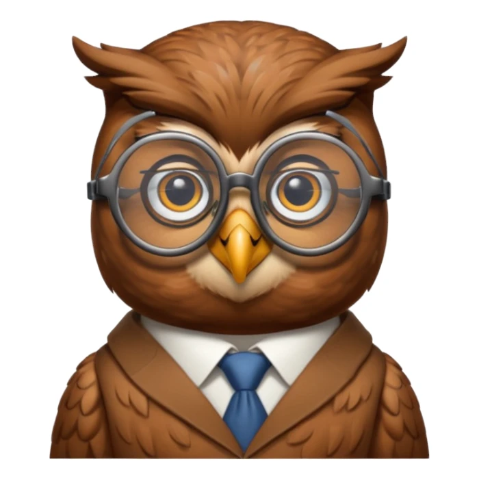 An owl teaching E=mc^2 sticker