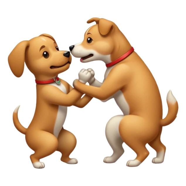 Dog punching someone  sticker