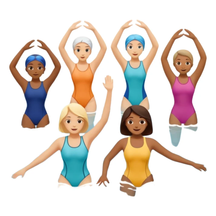 Water aerobics sticker