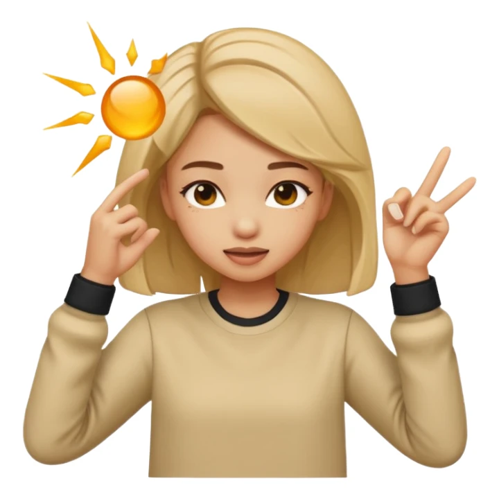 Girl dabbing sticker