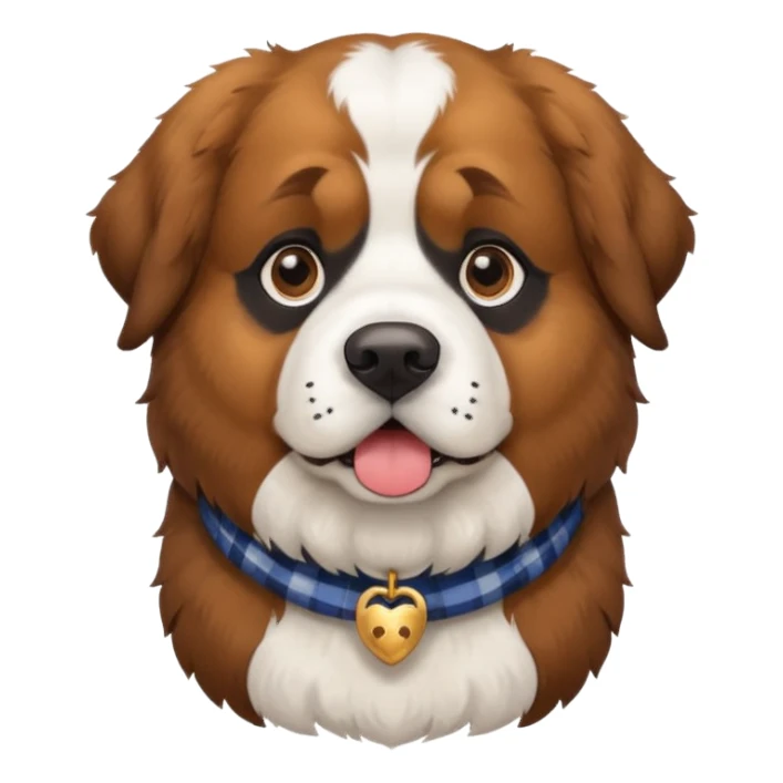 St. Bernard/Scottish Shepherd dog sticker