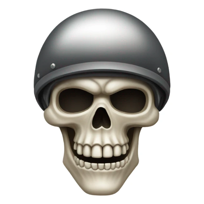 Motorbike skull sticker