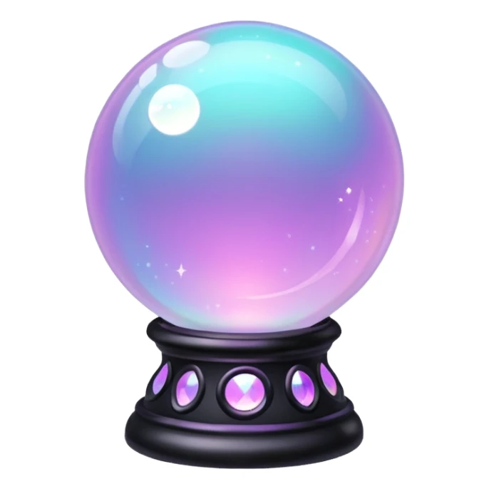 pastel goth crystal ball sticker