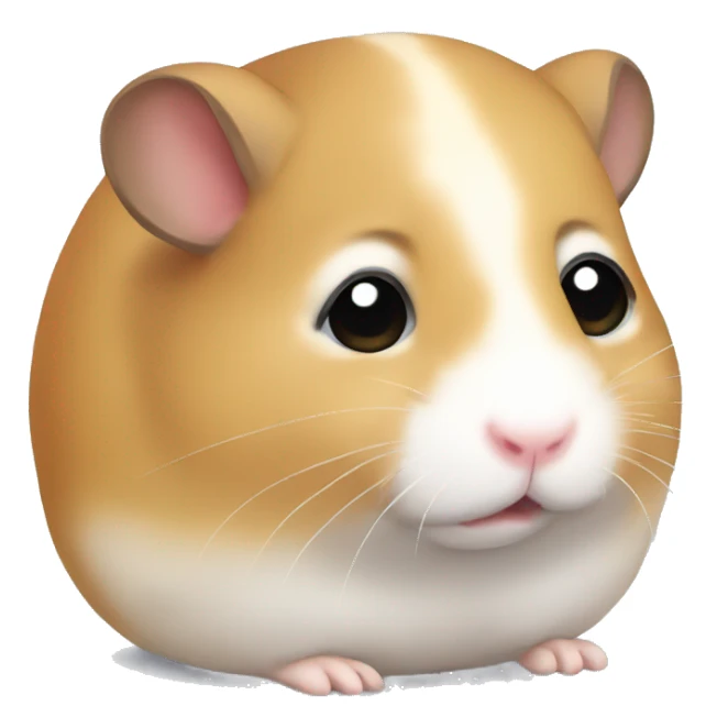 Hamster with sad eyes sticker