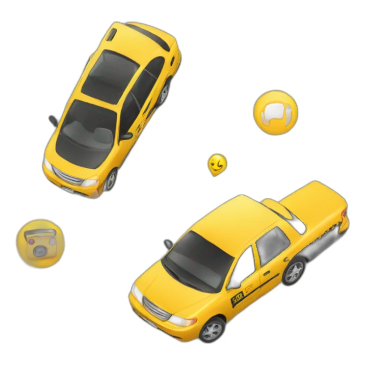 mobile taxi app sticker