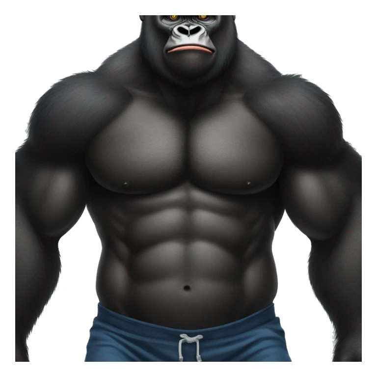 Gorilla on chest day sticker