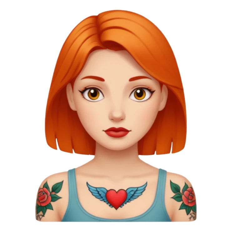 a tatoo woman sticker