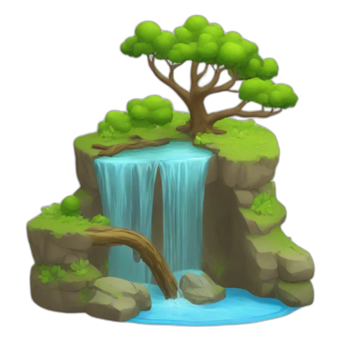 water spring 2.5D sticker