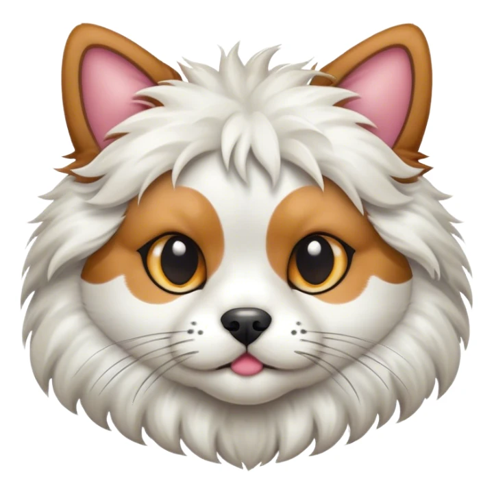 half dog half cat sticker