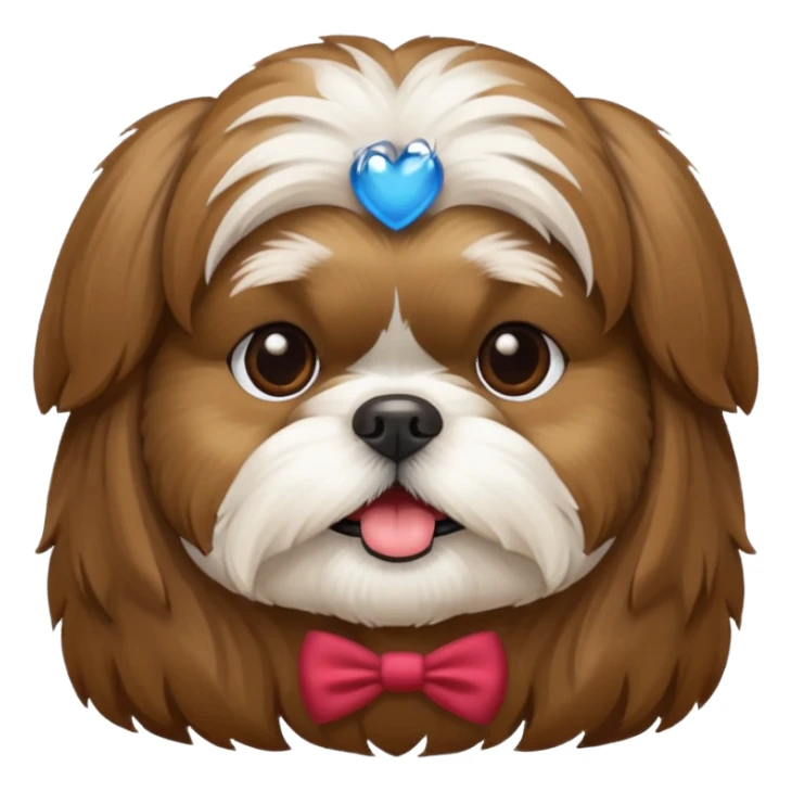 shih tzu brown sticker