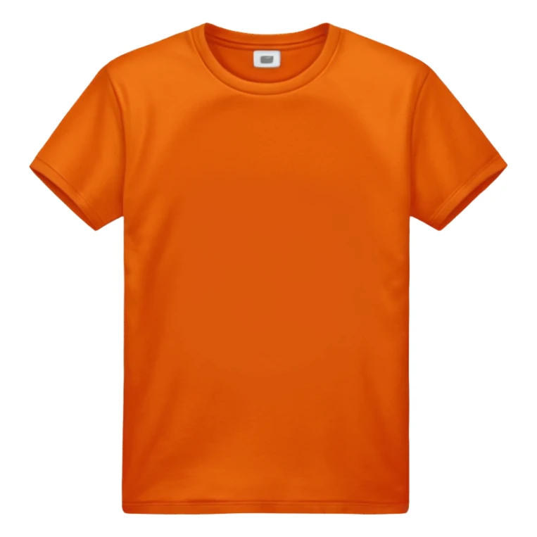 orange tshirt plain sticker
