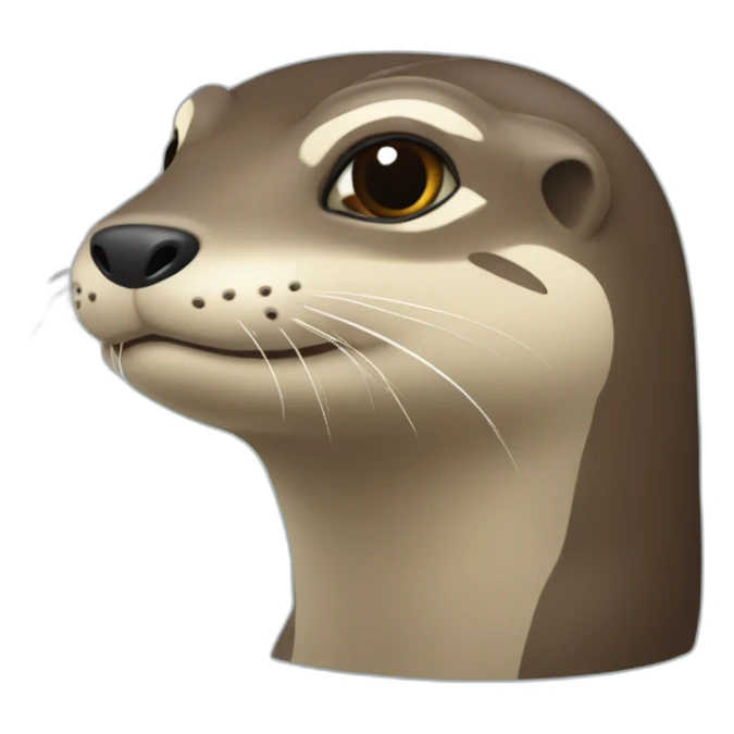 Loutre sur tortues sticker