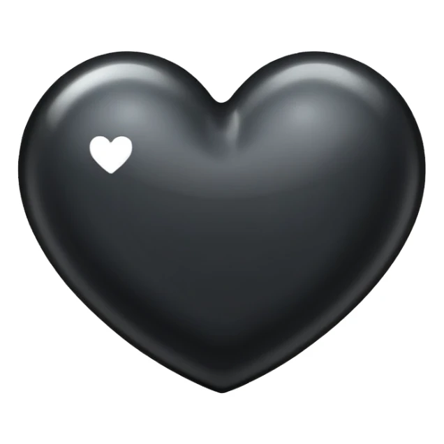 wednesday black heart sticker