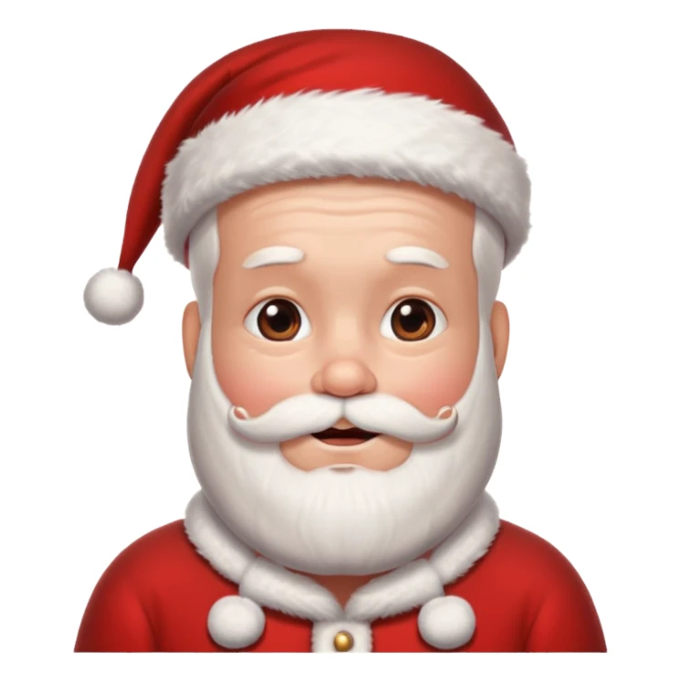 Santa having a head massage sticker