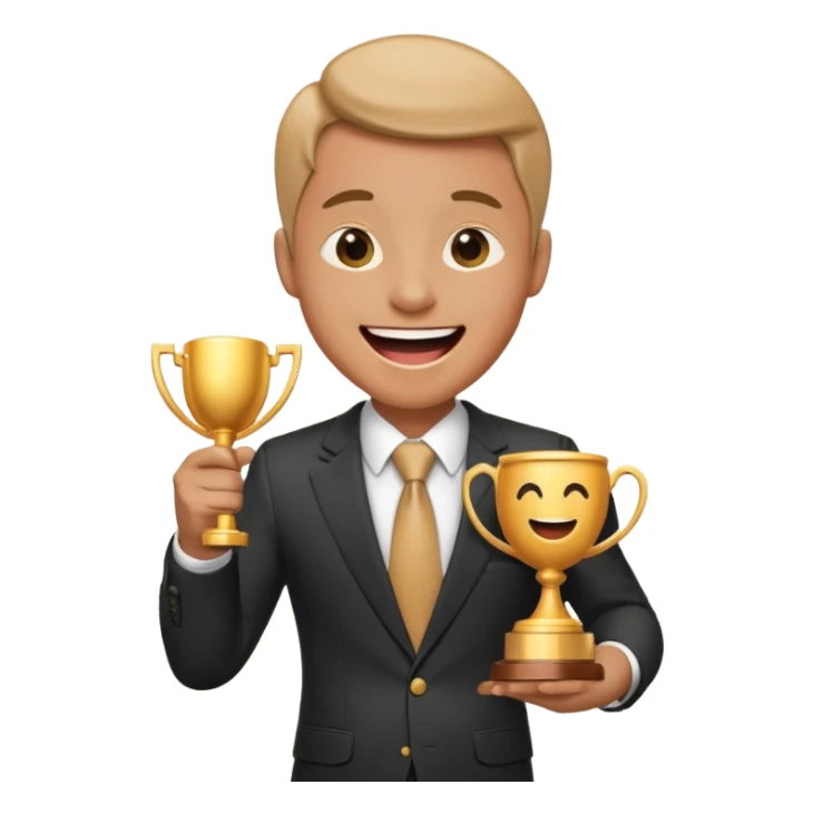 someone funny winning award sticker