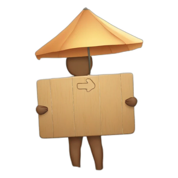 Nudist beach sign with icon sticker