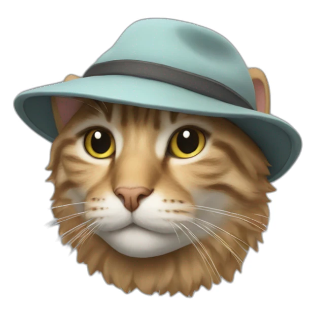 cat with a hat north face sticker