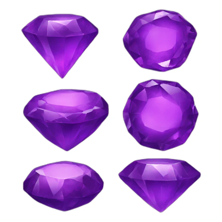 purple gem sticker