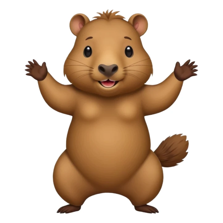 capybara is dancing sticker