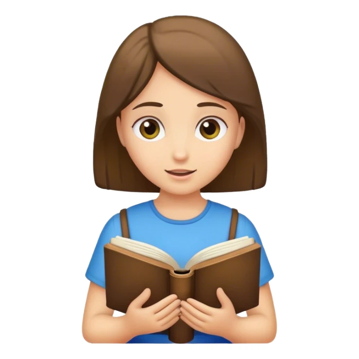 Girl with reading Bible  sticker
