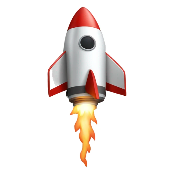 rocket going into space, the icon should be in a heptagon shap sticker
