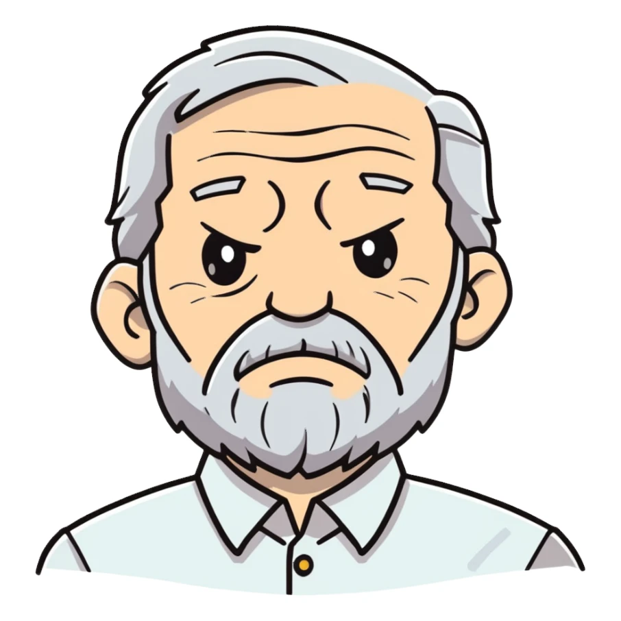 creepy grandpa sticker