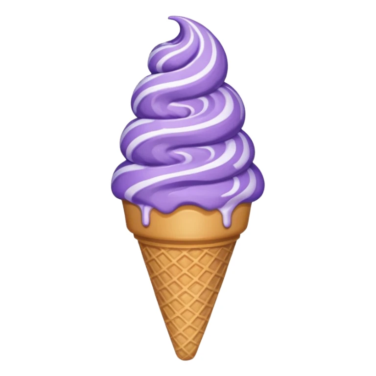 Purple icecream cone sticker