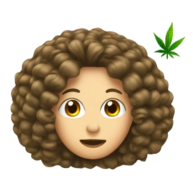 Hair extensions and marijuana sticker