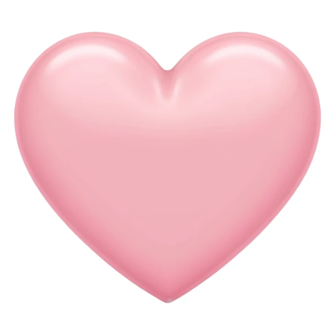 pastel pink heart sticker