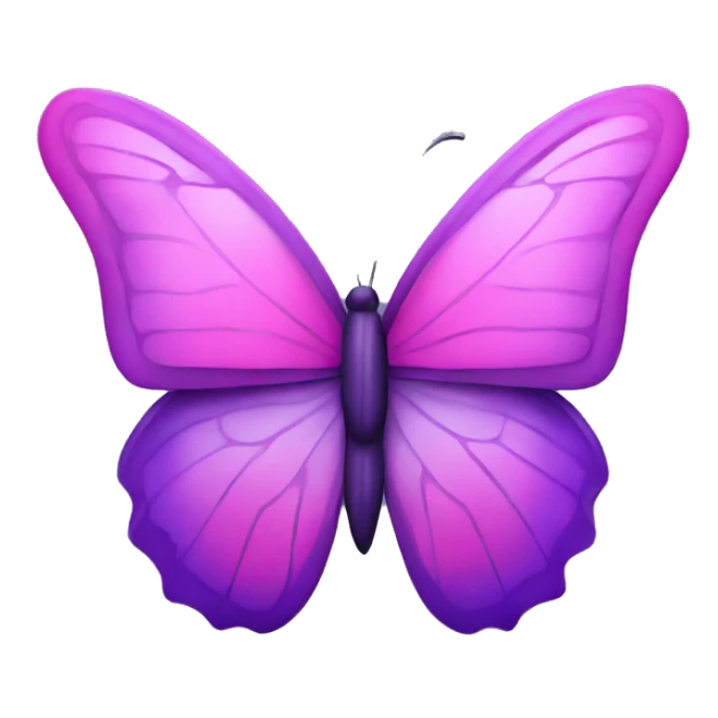 A butterfly in cool purple and pink sticker