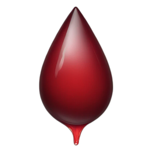 blood teardrop sticker