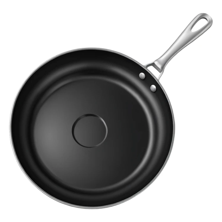 Black empty Fry Pan sticker