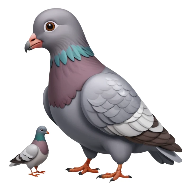 Giant pigeon eating a human  sticker