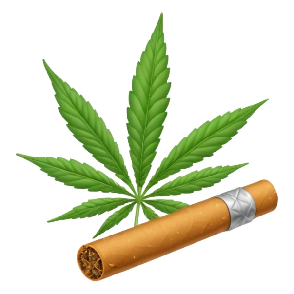 Marijuana cigarette sticker
