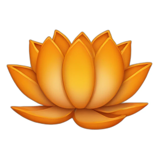 Bjp orange lotus sticker
