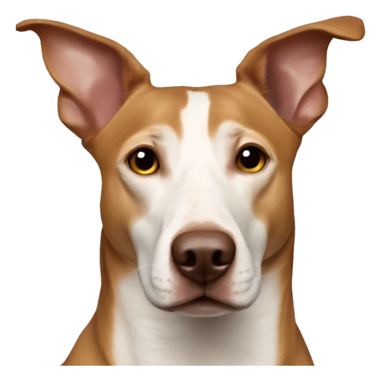 half labrador half podenco dark brown dog sticker
