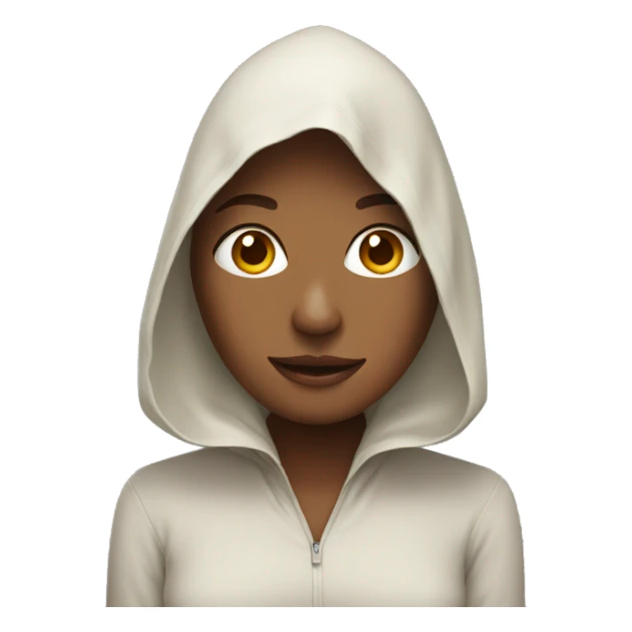 Female with covered moth sticker