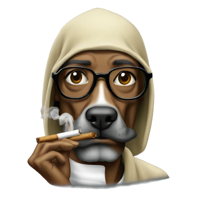snoop dog smoking blunt sticker