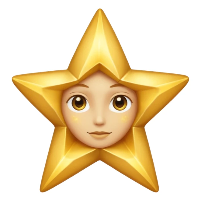 Real star with a body sticker