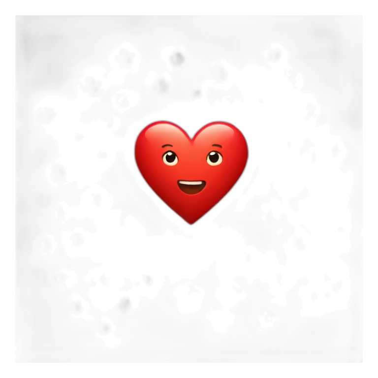 Red Heart with stars sticker