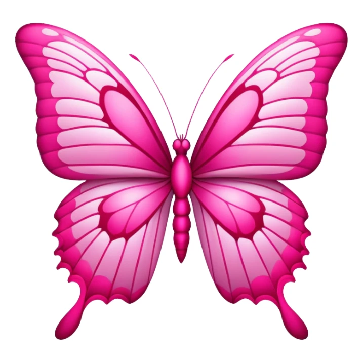 Hot pink butterfly  sticker