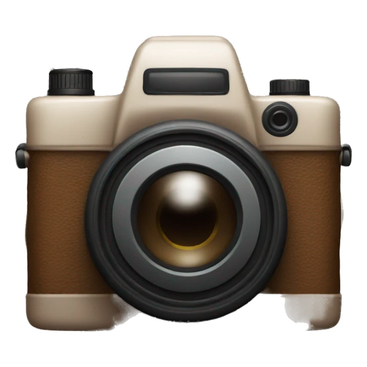 Brown camera  sticker