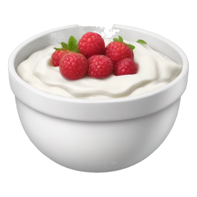 Yoghurt bowl sticker