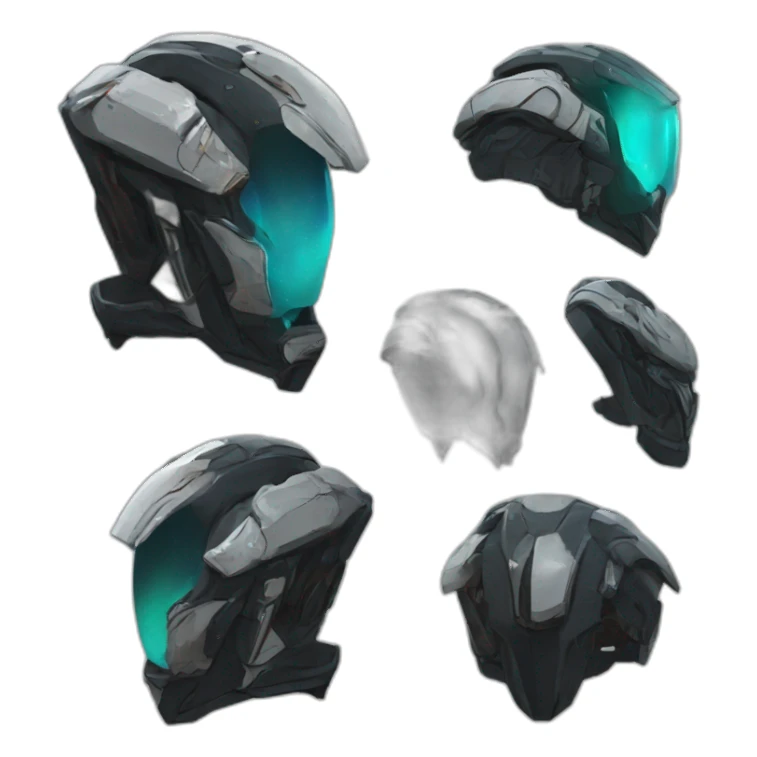 futuristic Galactic Vanguard Jacket armored no helm sticker