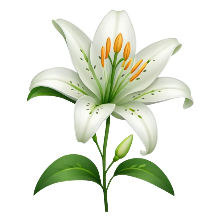 Lilies flower sticker